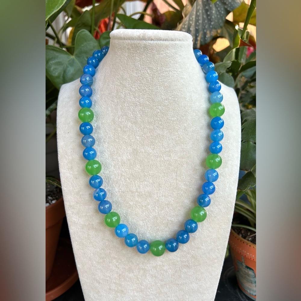 Blue & green necklace